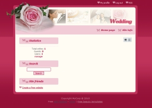 Wedding Template for uCoz